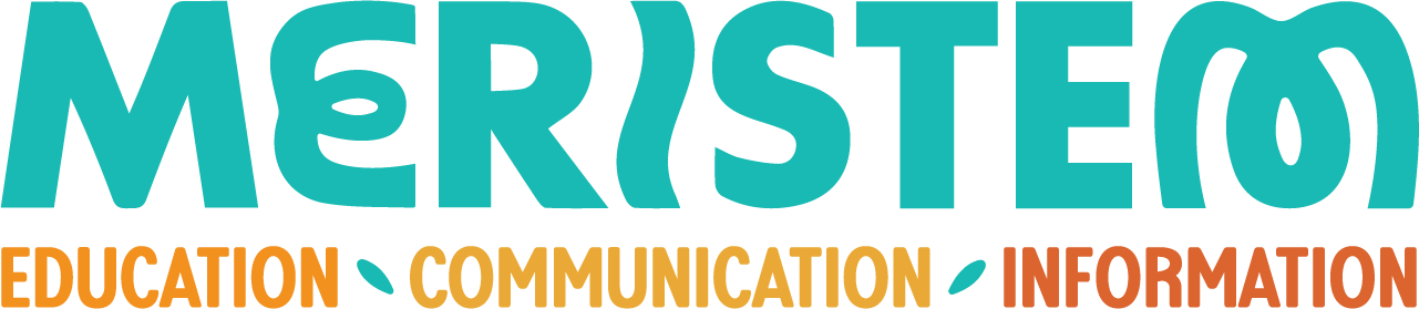 Meristem education, communication, information logo